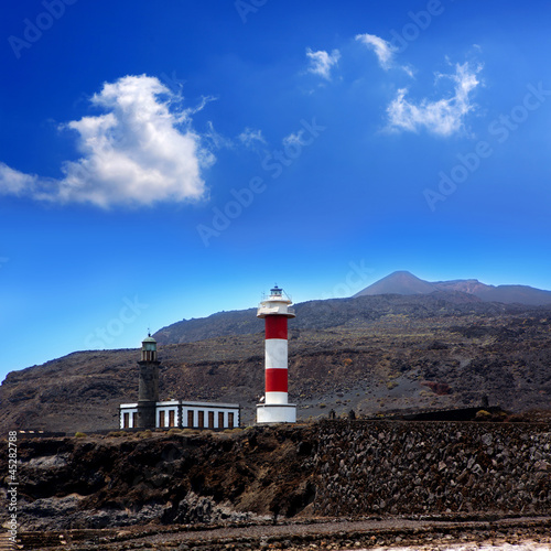 Board z aluminiowym obramowaniem La palma fuencaliente latarnia morska w grotach solnych