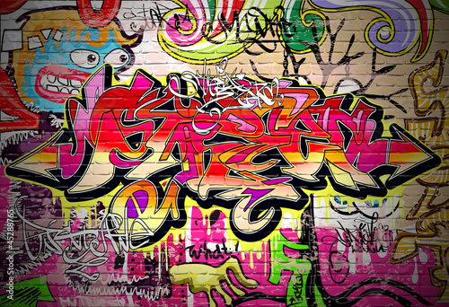 Board z aluminiowym obramowaniem Tło wektor sztuki graffiti