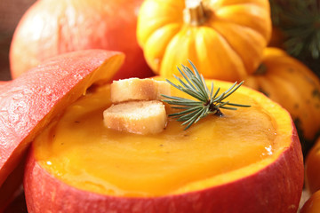 Wall Mural - pumpkin soup