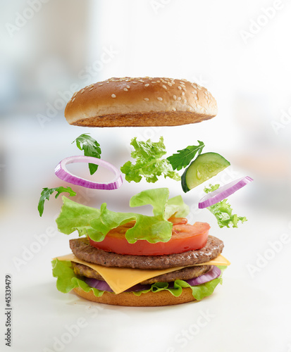 Board z aluminiowym obramowaniem Burger