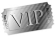 Ticket - VIP auf Silber