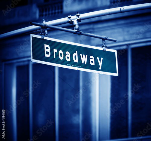 Board z aluminiowym obramowaniem Znak Broadway