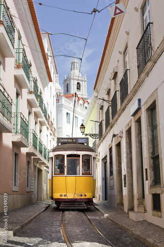 Naklejka - mata magnetyczna na lodówkę Tramway Lisboa