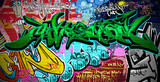 Fototapeta Fototapety dla młodzieży do pokoju - Graffiti Art Vector Background. Urban wall