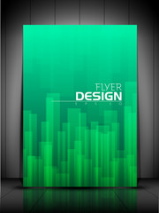 Canvas Print - Professional business flyer template or corporate banner design,