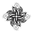Black and white tattoo pattern