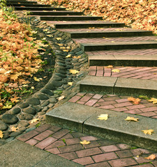 Wall Mural - curve road in rural autumn country