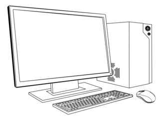 Desktop PC computer workstation