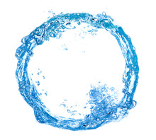 Circle Made Of Water Splashes