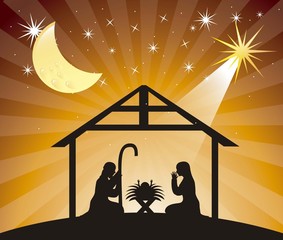 Wall Mural - nativity scene