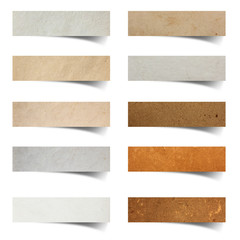 Aufkleber - paper craft stick on white background