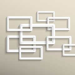 Wall Mural - 3d vector geometric background