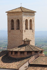 Sticker - Medieval Bell Tower in Assisi