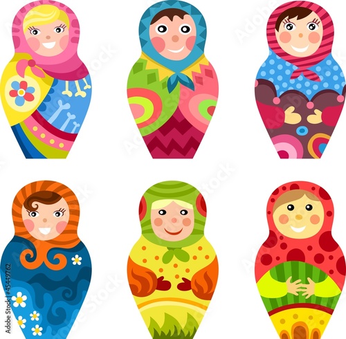 Board z aluminiowym obramowaniem Zestaw matryoshka