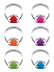 Wall Mural - vector arrow banners, badges