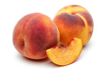 Wall Mural - Two Peach and sliced peach