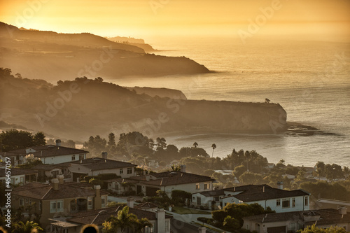 Naklejka samoprzylepna Wybrzeże Kalifornii na południe od Palos verdes, Los Angeles