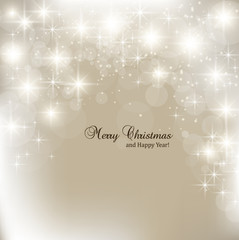 Wall Mural - Elegant Christmas background with snowflakes and place for text.