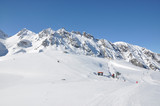 Fototapeta Góry - Pizol, famous Swiss skiing resort
