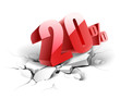 20 percent discount icon