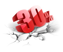 30 Percent Discount Icon