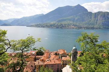 Sticker - Bellagio town at the famous Italian lake Como