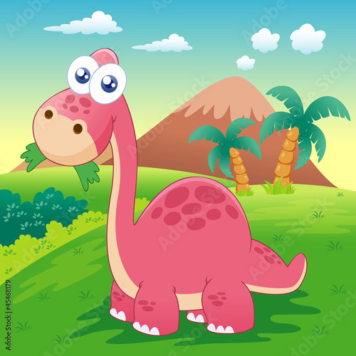 Obraz na płótnie canvas Ilustracja dinozaura