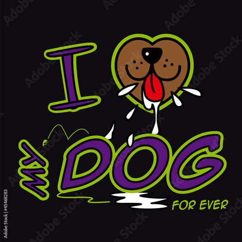 Chien Animal Slogan Publicite Message Amour Texte Stock Vector Adobe Stock Chien Animal Slogan Publicite Message Amour Texte Stock Vector Adobe Stock