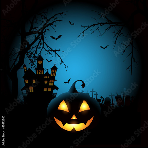 Board z aluminiowym obramowaniem Tło halloween