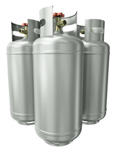 Three Gas Containers