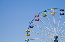 Ferris Wheel On A Bright Sunny Day