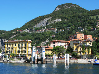 Wall Mural - Varenna town at the famous Italian lake Como