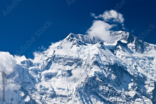 Board z aluminiowym obramowaniem Annapurna mountain, himalaya