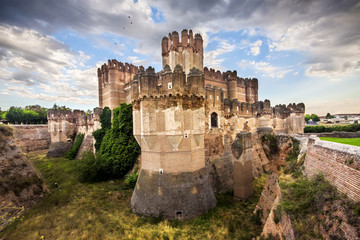 Canvas Print - Coca Castle (Castillo de Coca) is a fortification constructed in