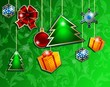 © elizaliv - Christmas green background design