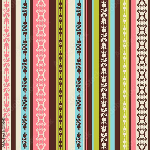 Naklejka dekoracyjna color pattern with ornaments