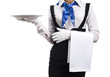 © BortN66 - woman waiter with a plate in his hand
