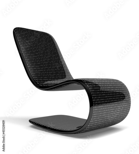 Modern Chair With Digital Numbers Buy This Stock
