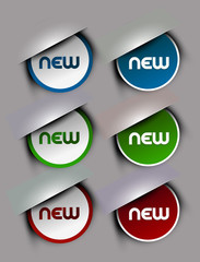 Canvas Print - vector sticker for text