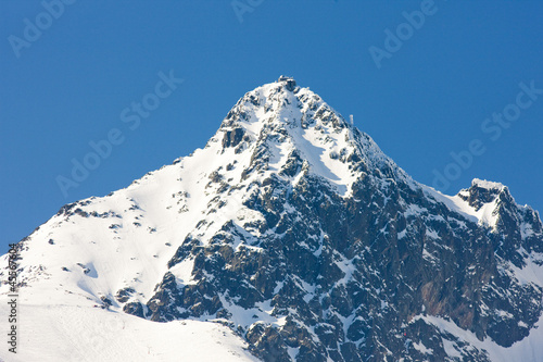 Board z aluminiowym obramowaniem Łomnicki szczyt, Wysokie Tatry (Wysokie Tatry), Słowacja
