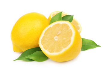 Wall Mural - Lemon with leaves