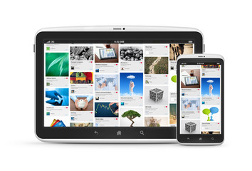 Aufkleber - Social media application on digital devices
