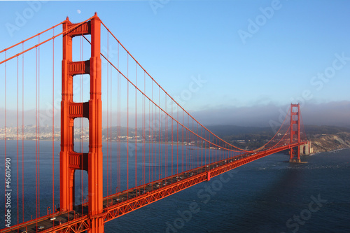 Obraz w ramie Golden Gate Bridge im Abendlicht