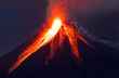 Leinwandbild Motiv Close up volcano eruption (Tungurahua)