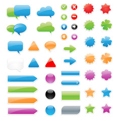 Wall Mural - label elements