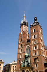 Wall Mural - Marienkirche - Krakau - Polen