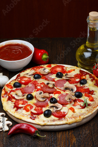 Board z aluminiowym obramowaniem Pizza