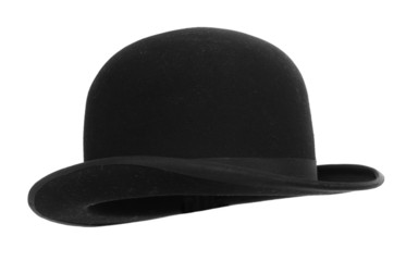 Men's hat on white background.