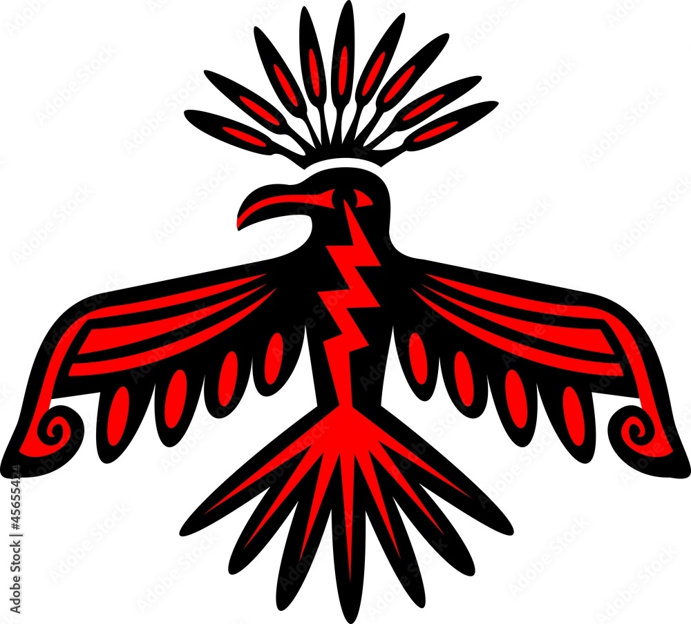 Donnervogel - Thunderbird - Native American Symbol Stock Vector | Adobe ...