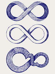 Wall Mural - Infinity symbol. Doodle style